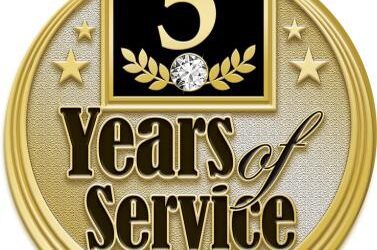 Completion of 5 years Service – Award